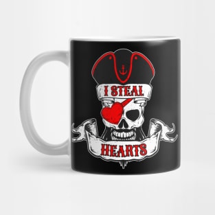 I Steal Hearts Pirate - Valentine's Day Love Skull Mug